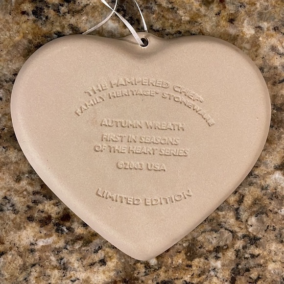 Pampered Chef Family Heritage Stoneware Autumn Wreath Limited Edition 2003 USA - Picture 2 of 5